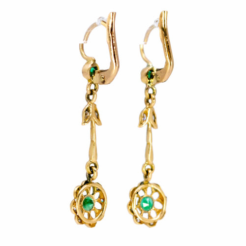Boucles d'oreilles Émeraude, Diamant, 18 ct, Boucles d'oreilles 58 Facettes A52E6214E4434E268A3ABA20A93E474C