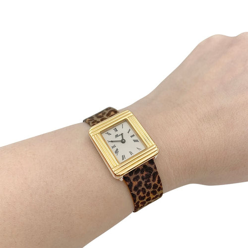 Montre Montre Poiray, "Ma Première", plaqué or, acier. 58 Facettes 32270