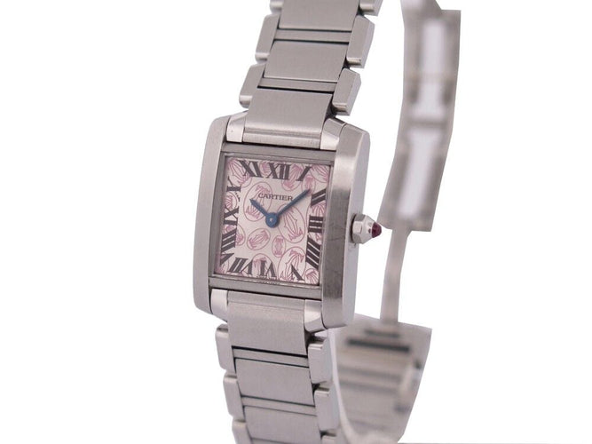 Montre montre CARTIER 2384 tank francaise 160th anniversary quartz 25 mm 58 Facettes 250824