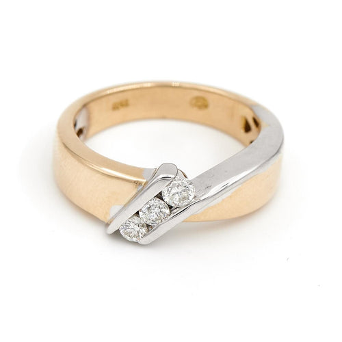 Bague 54 Bague Triologie Or jaune Diamant 58 Facettes 1875454CN