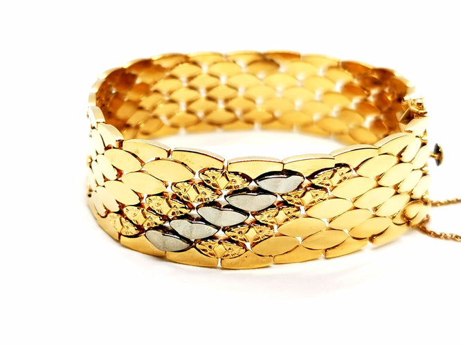 Bracelet Bracelet Manchette Or jaune 58 Facettes 1176215CN