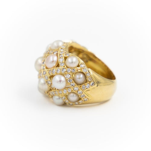 Bague 52 Bague Cocktail Or jaune Perle 58 Facettes 2226849CN