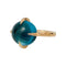 Bague 50 Bague Pomellato "Veleno" en or rose, topaze blue london. 58 Facettes 31402