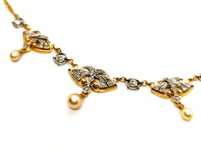 Collier Collier Art déco Or jaune Diamant 58 Facettes 1139165CD