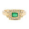 Bague 54 Bague Or jaune Emeraude 58 Facettes 1696297CN