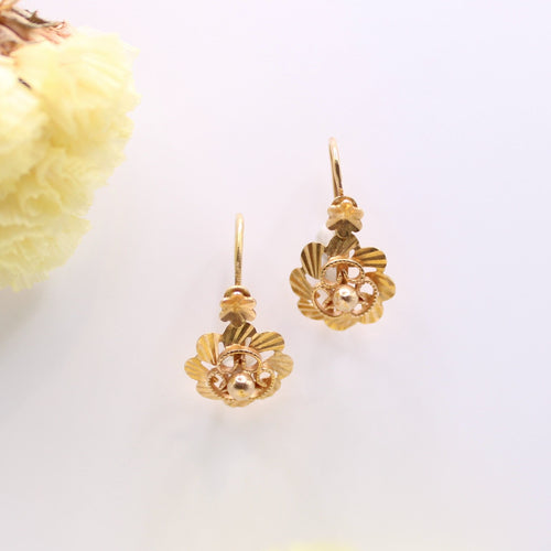 Boucles d'oreilles Dormeuse en or jaune 58 Facettes