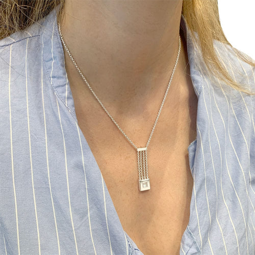 Collier Collier Chopard, "Happy Diamonds", or blanc, diamants. 58 Facettes 31385