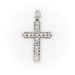 Pendentif Pendentif Croix Or blanc Diamant 58 Facettes 1840417CN