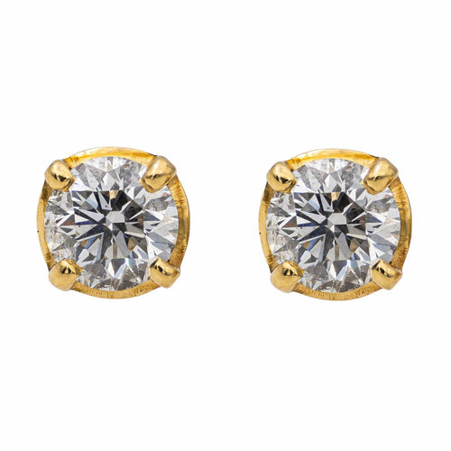 Boucles d'oreilles Boucles d'oreilles Puces Or jaune Diamant 58 Facettes 2822724CN