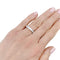 Bague 50 Alliance Cartier, diamants baguette et platine. 58 Facettes 32607
