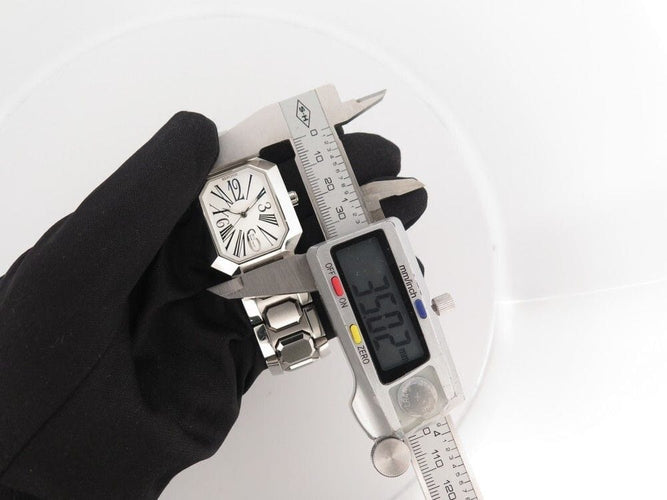 Montre montre REPOSSI r1sq 35 mm quartz classique en acier palladie 58 Facettes 250937