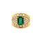 Bague 56 Bague cocktail Emeraude Diamants 58 Facettes