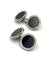 Boutons de manchette Boutons de manchette Art Déco, or blanc, onyx et diamants. 58 Facettes