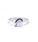 Bague 55 / Blanc/Gris / Or 750 Bague Solitaire Nouée Diamant 0.25 carat 58 Facettes 190075R