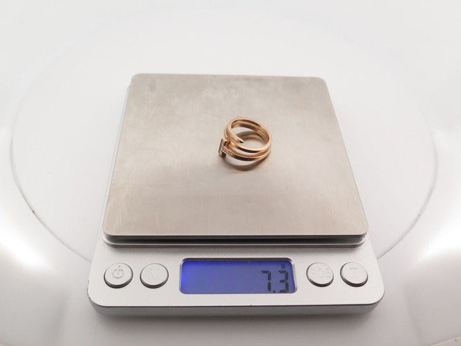 Bague 54 bague TIFFANY & CO wrap square t 60149830 t54 diamants et or rose 18k 58 Facettes 254105