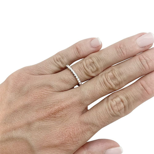 Bague 54 Bague Boucheron "Clou de Paris" en platine. 58 Facettes 31920