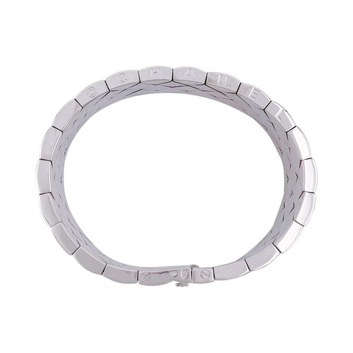 Bracelet Bracelet Chanel, "Matelassé", or blanc. 58 Facettes 32189