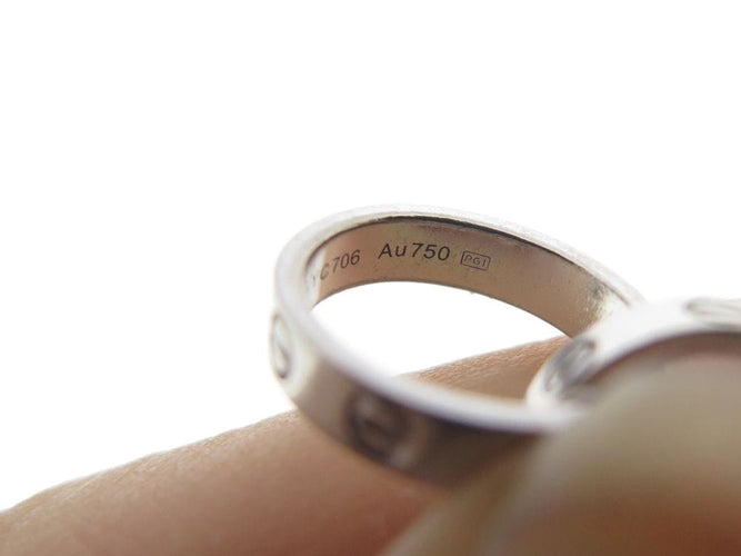 Bracelet bracelet CARTIER love crb6027200 en or blanc 18k t 17 chaine 58 Facettes 253421