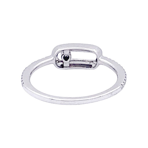 Bague 49 Bague Messika, "Move Uno Pavé", or blanc et diamants. 58 Facettes 33423