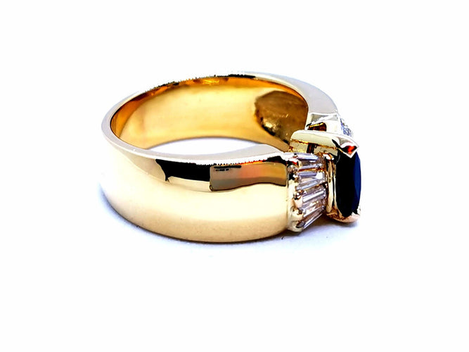 Bague 56 Bague Or jaune Saphir 58 Facettes 990432CN