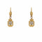 Boucles d'oreilles Boucles d'oreilles pendantes géométriques 2 ors et diamants 58 Facettes 19-187