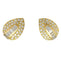 Boucles d'oreilles Boucles d'oreilles "Feuilles" en or jaune et diamants. 58 Facettes 31701