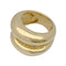 Bague 55 Bague godron or jaune, diamants. 58 Facettes 32102