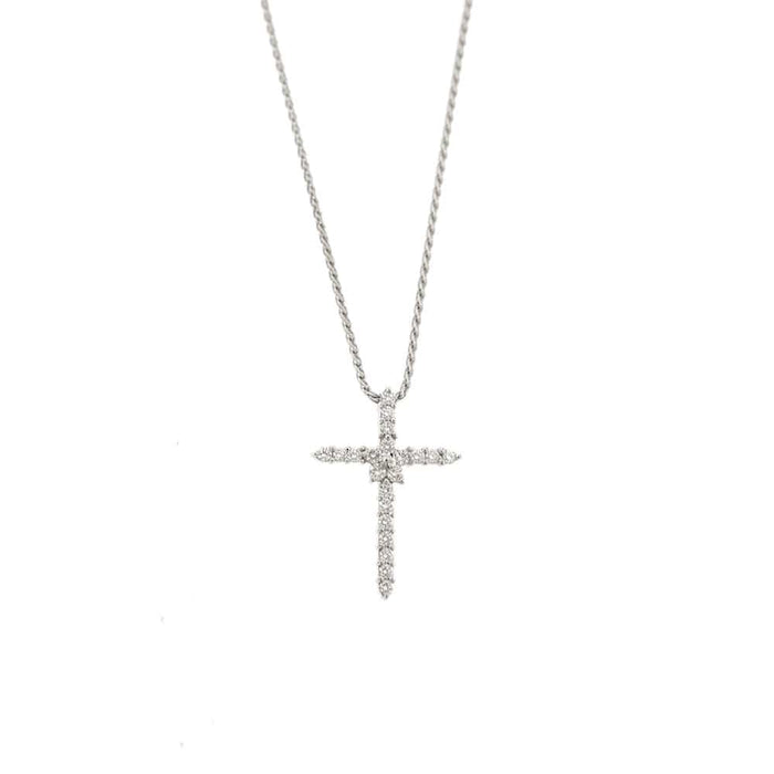 Collier Collier pendentif croix diamants 58 Facettes 27752