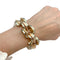 Bracelet Bracelet Tank, trois tons d'or. 58 Facettes 31963