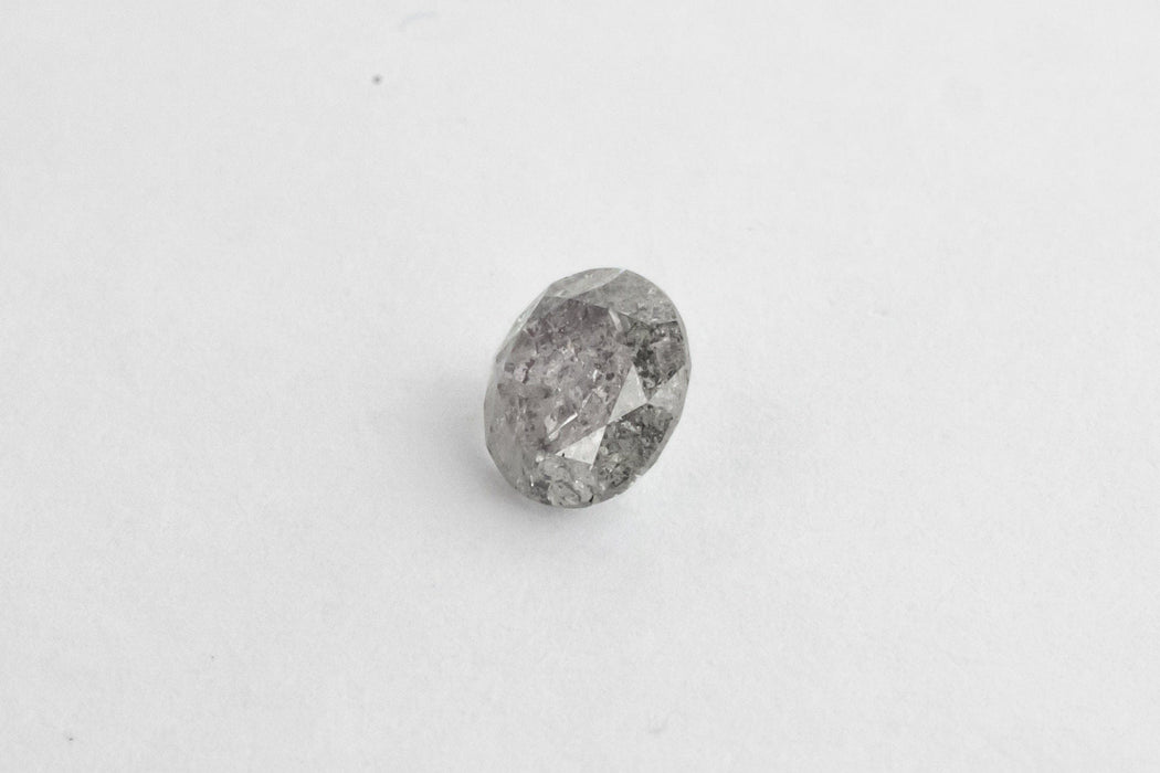 Gemstone Diamant 1.03cts G/I2 certificat poivre et sel 58 Facettes 63