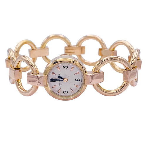 Montre Montre Jaeger-Lecoultre or jaune et rose. 58 Facettes 32633