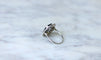 Bague Bague Art Déco hexagonale saphir diamants 58 Facettes