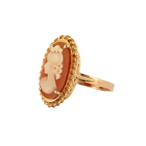 Bague 55 BAGUE CAMEE SUR COQUILLAGE 58 Facettes BO/230074