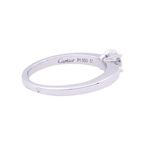 Bague 51 Bague solitaire Cartier "Déclaration" platine, diamant. 58 Facettes 33611