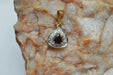 Pendentif Pendentif goutte Saphir Diamants Oxydes 58 Facettes Ref1914