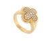 Bague 52 vintage bague VAN CLEEF & ARPELS pure alhambra 52 or jaune diamants 58 Facettes 252813