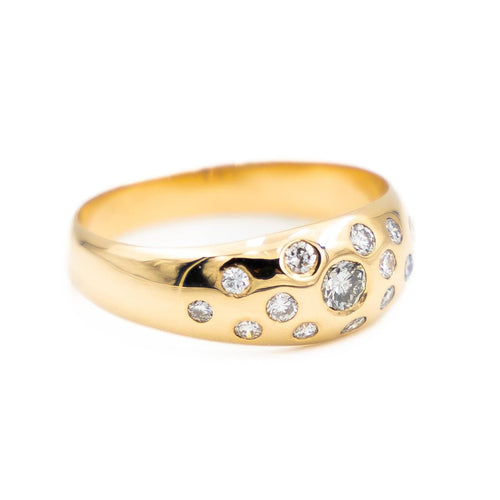 Bague 53 Bague Jonc Or jaune Diamant 58 Facettes 1589375CN