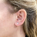 Boucles d'oreilles Puces d'oreilles en or blanc, diamants. 58 Facettes 31640