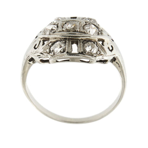 Bague 53 Bague Art Déco Diamants 58 Facettes 32201