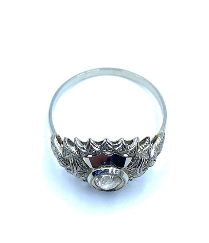 Bague Bague diamant Art déco ct. 0,30 58 Facettes