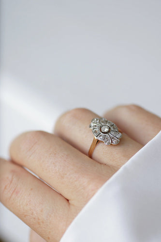 Bague Bague Art Déco marquise diamants 58 Facettes