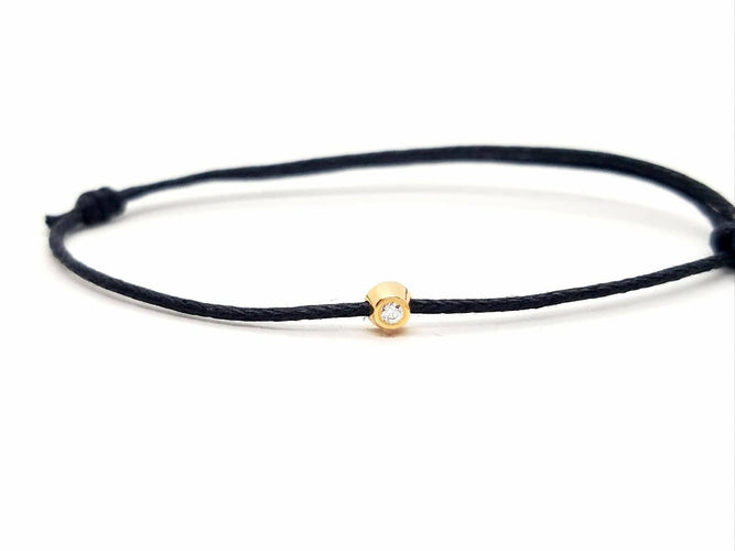 Bracelet Bracelet Cordon Or rose Diamant 58 Facettes 578857RV