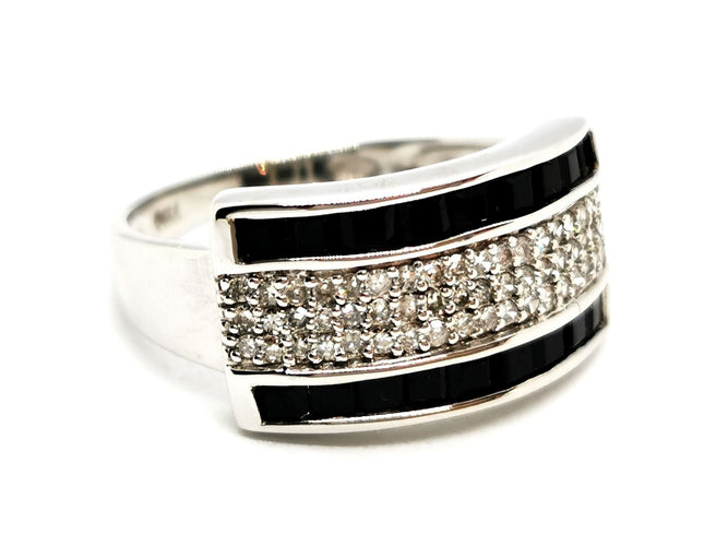 Bague 54 Bague Or blanc Diamant 58 Facettes 1422531CN