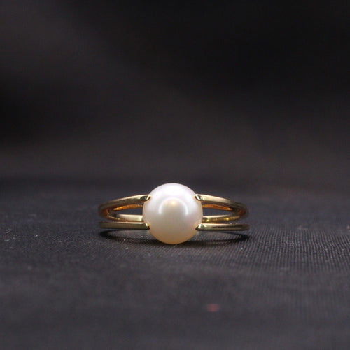 Bague 55 Bague Perle Or jaune 58 Facettes