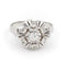 Bague 53 Bague Marguerite Or blanc Diamant 58 Facettes 2058074CN