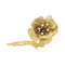 Broche Broche fleur or jaune et diamants. 58 Facettes 31887