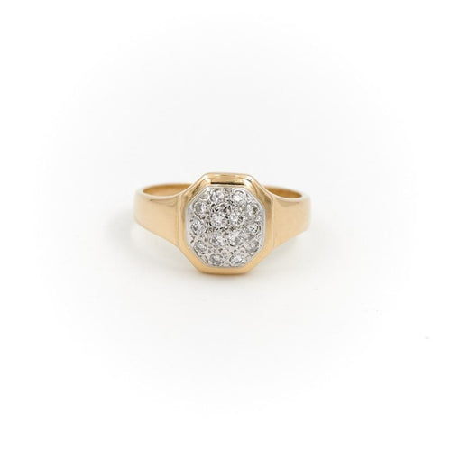 Bague 50 Bague Chevalière Or jaune Diamant 58 Facettes 1597908CN