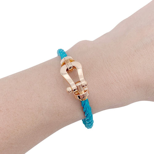 Bracelet Bracelet Fred, "Force 10", or rose et acier. 58 Facettes 32377