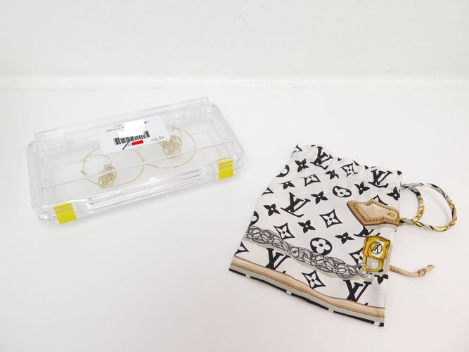 Boucles d'oreilles boucles d'oreilles LOUIS VUITTON or creoles resille monogram 58 Facettes 249783