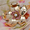 Broche Broche vintage clip fleur diamants rubis 58 Facettes 22-544